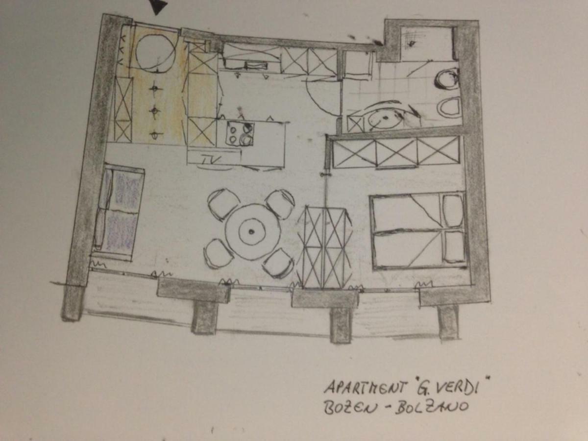 Apartment G.Verdi Bozen Buitenkant foto